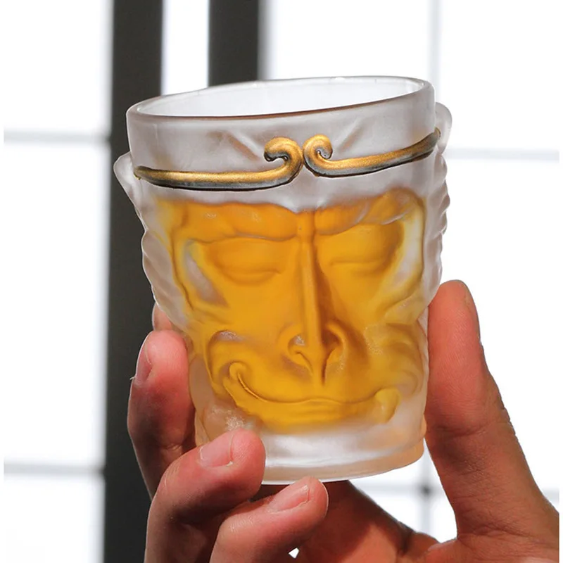 

Wukong Master's Cup for Men, Kung Fu Tea Cup, Glass Saint Serving Cup, Single Glass Cup, Personal Tea Cup