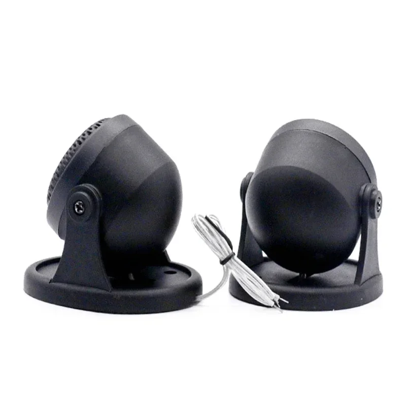 Pre-wired 20W Flush-Mount Silk-Dome Tweeter, 1Pair Car Tweeter Speakers Mini Treble Loudspeaker Universal