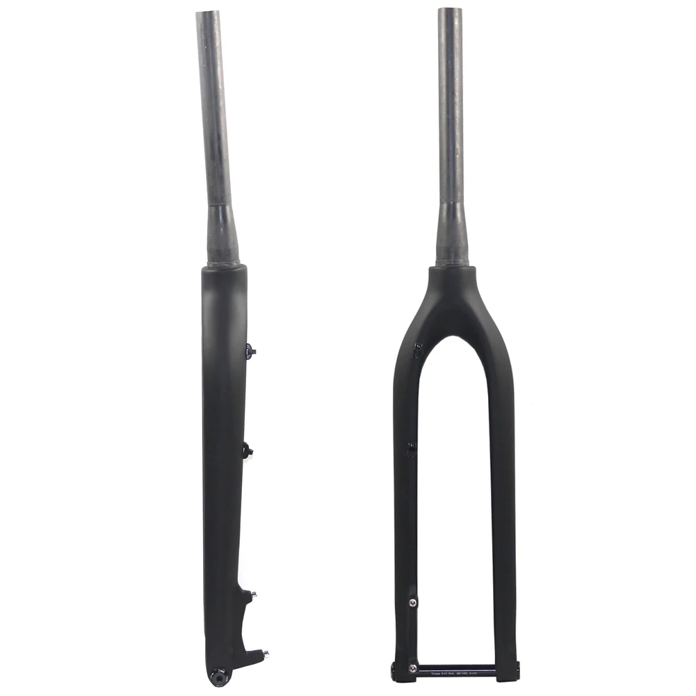 27.5 29er Mountain Bike Tapered Glossy Matte 15x100mm Thru Axle MTB Carbon Rigid Fork