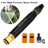 1 Set Car Wash Gun High-Pressure Water Gun Household Garden Water Gun Black Diamond Water Gun Watering Pipe Car Wash Nozzle