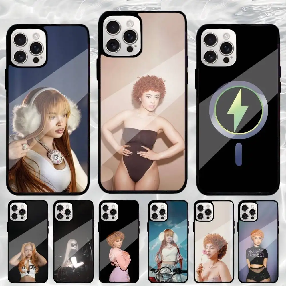 

Singer I-Ice S-Spice Hot Phone Case For iPhone17,16,15,14,13,12,11 Plus,Pro Max Magnetic Magsafe Wireless Charging