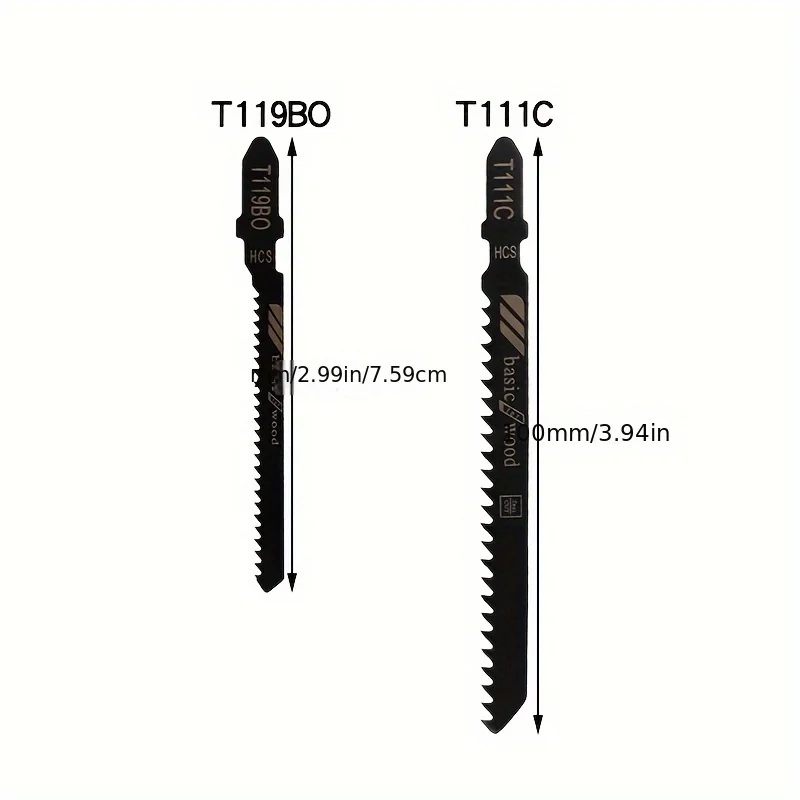 35pcs High Carbon Steel Jigsaw Blades Set, Perfect For Cutting Wood, Plastic & Metal