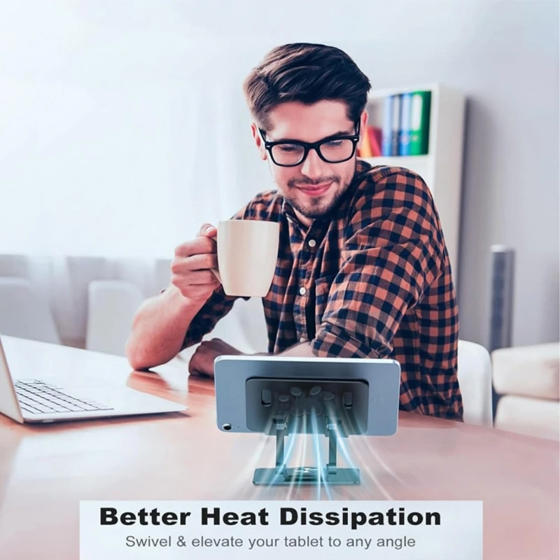 محمول كمبيوتر محمول حامل قابلة للطي قاعدة الدفتر الدفتر قوس 360 درجة .066A