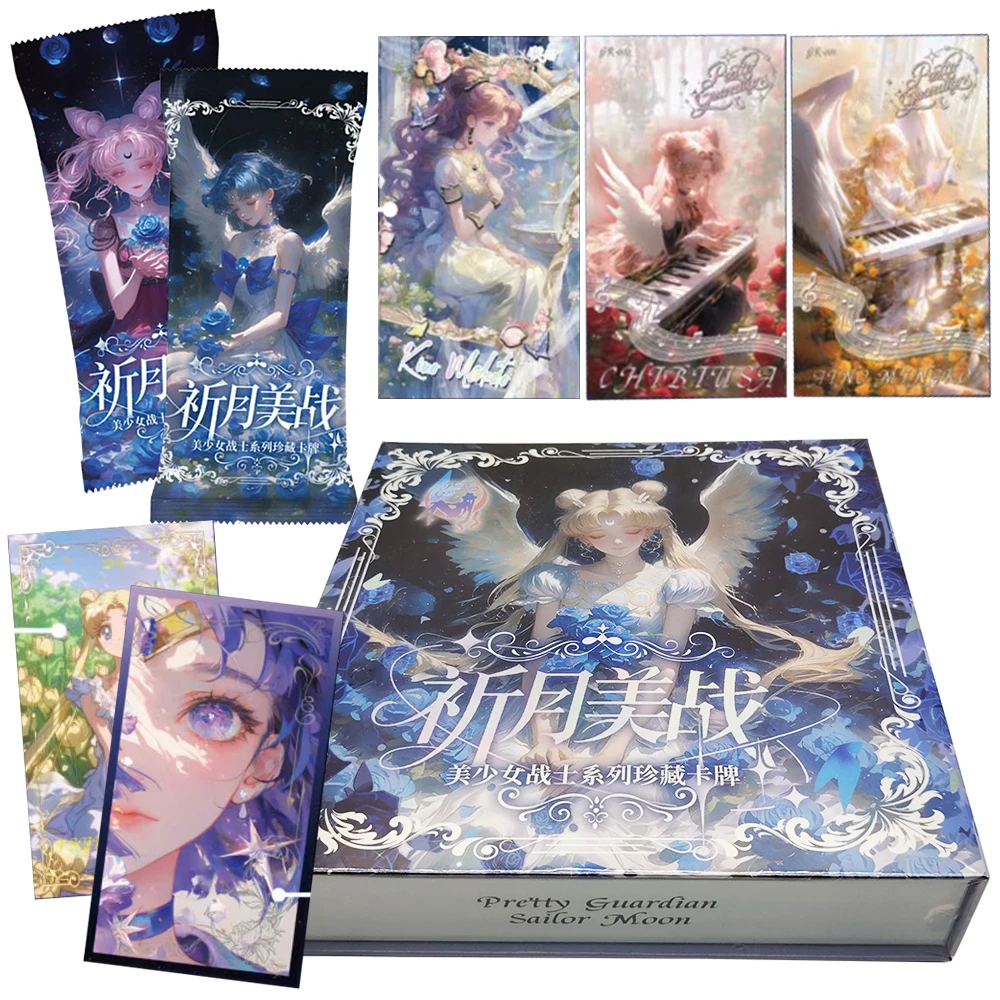 بحار القمر أنيمي رائعة نادر بطاقة مروحة المفضلة CP شخصية تشيبا مامورو تسوكينو Usagi بطاقة محدودة هدية عيد الأطفال #1