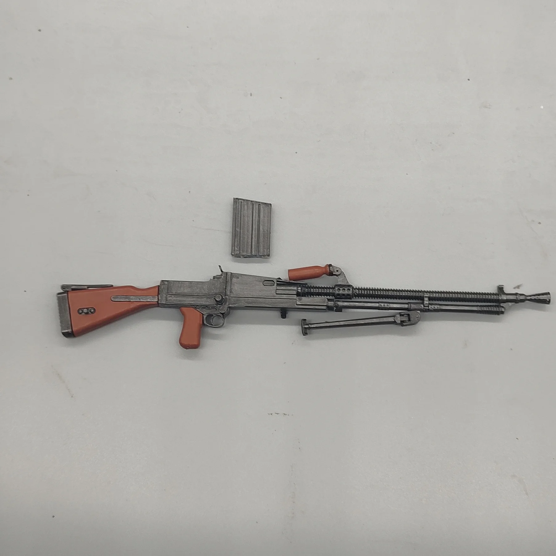 3D Impresso Escala 1/6 Checa ZB26 Light Metralhadora Modelo Miniatura de Alta Precisão para Figuras de Ação Pintable Colecionável