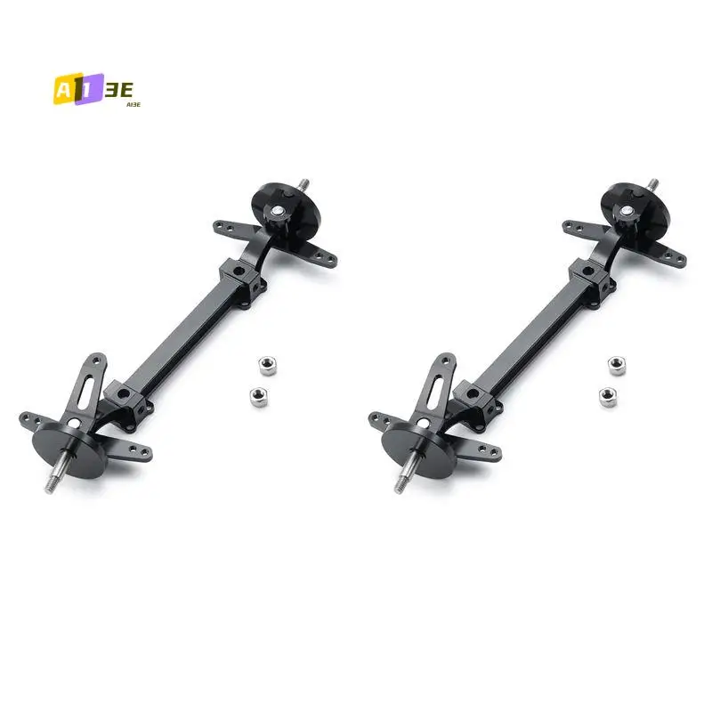 A13E-2X Metal Front Axle Steering Assembly Link Pole Linkage Rod No Power For Tamiya 1/14 RC Truck Tractor Car Parts,1