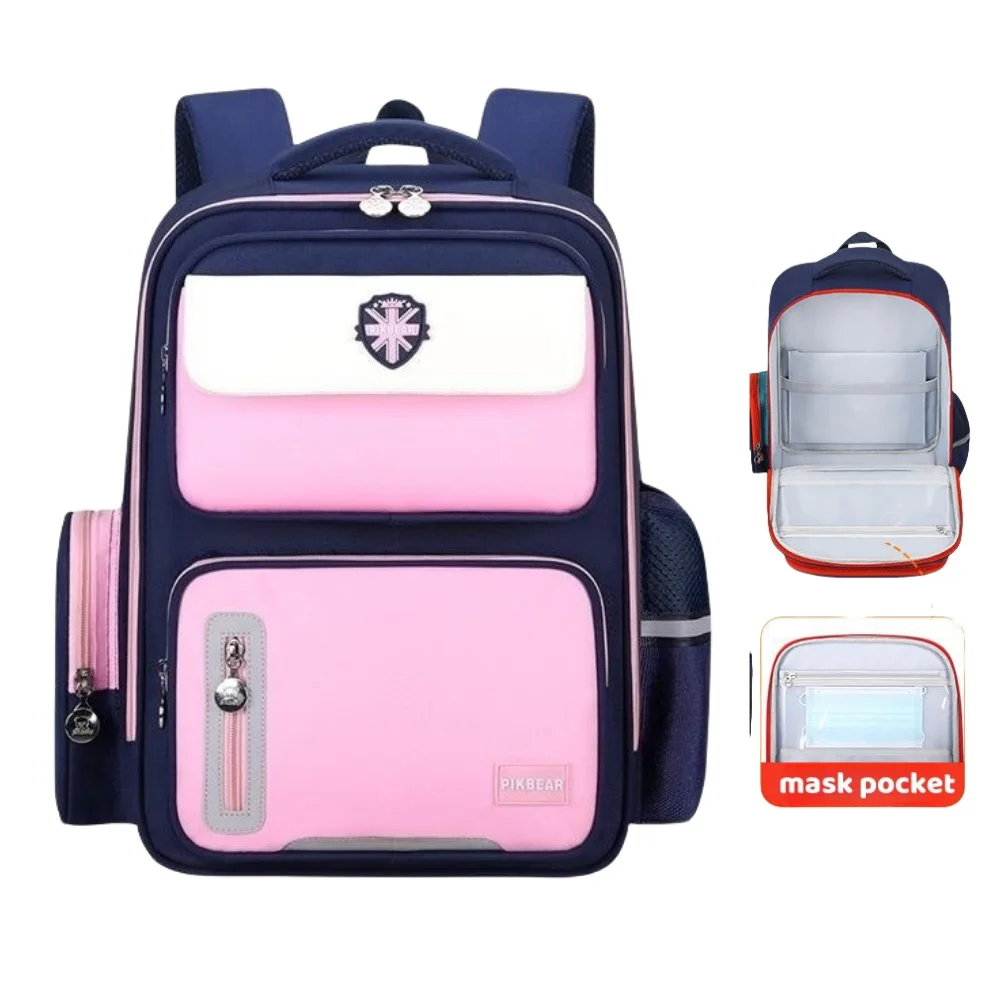 

Kids School Bags Backpack For Girls Lightweight Waterproof Large Capacity Organizer Children Primary School Bags For Students