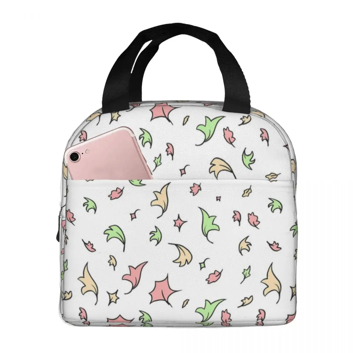 Heartstopper Leaves - Repeating Lunch Bags Insulated Bento Box Portable Lunch Tote Leakproof Picnic Bags for Woman Girl Office