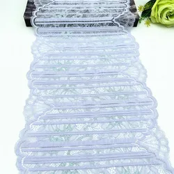 3y/lot Width 22cm Lilac Silver Shimmer Elastic Lace trim Skirt Hem Underwear Sewing Craft DIY Apparel Fabrics Lace Lingerie