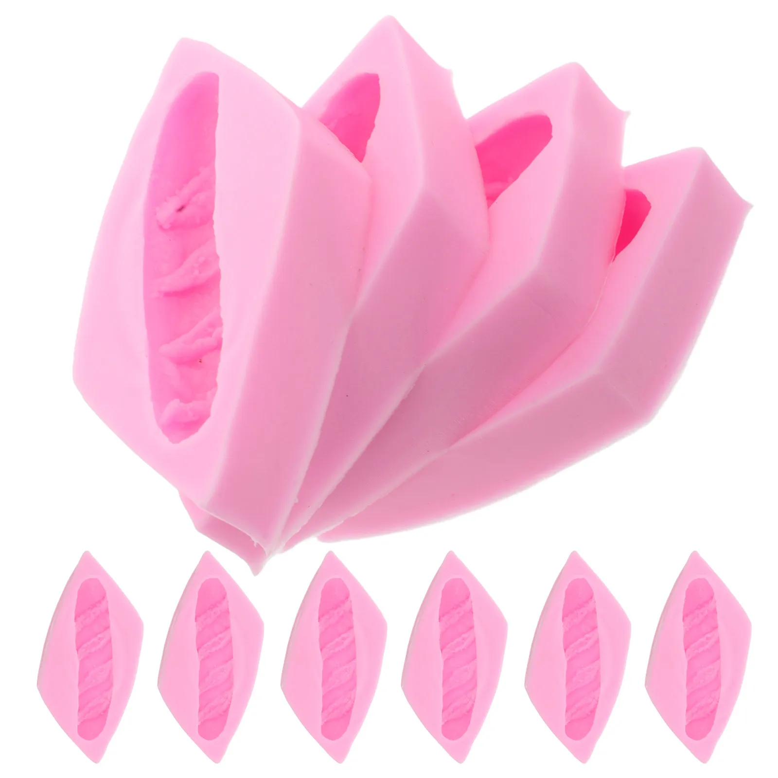 10Pcs Silicone Hamburger Mold for Baking Fondant Chocolate Cupcake Topper Cookie Cake Decoration DIY Resin Soap Plaster Wax Melt