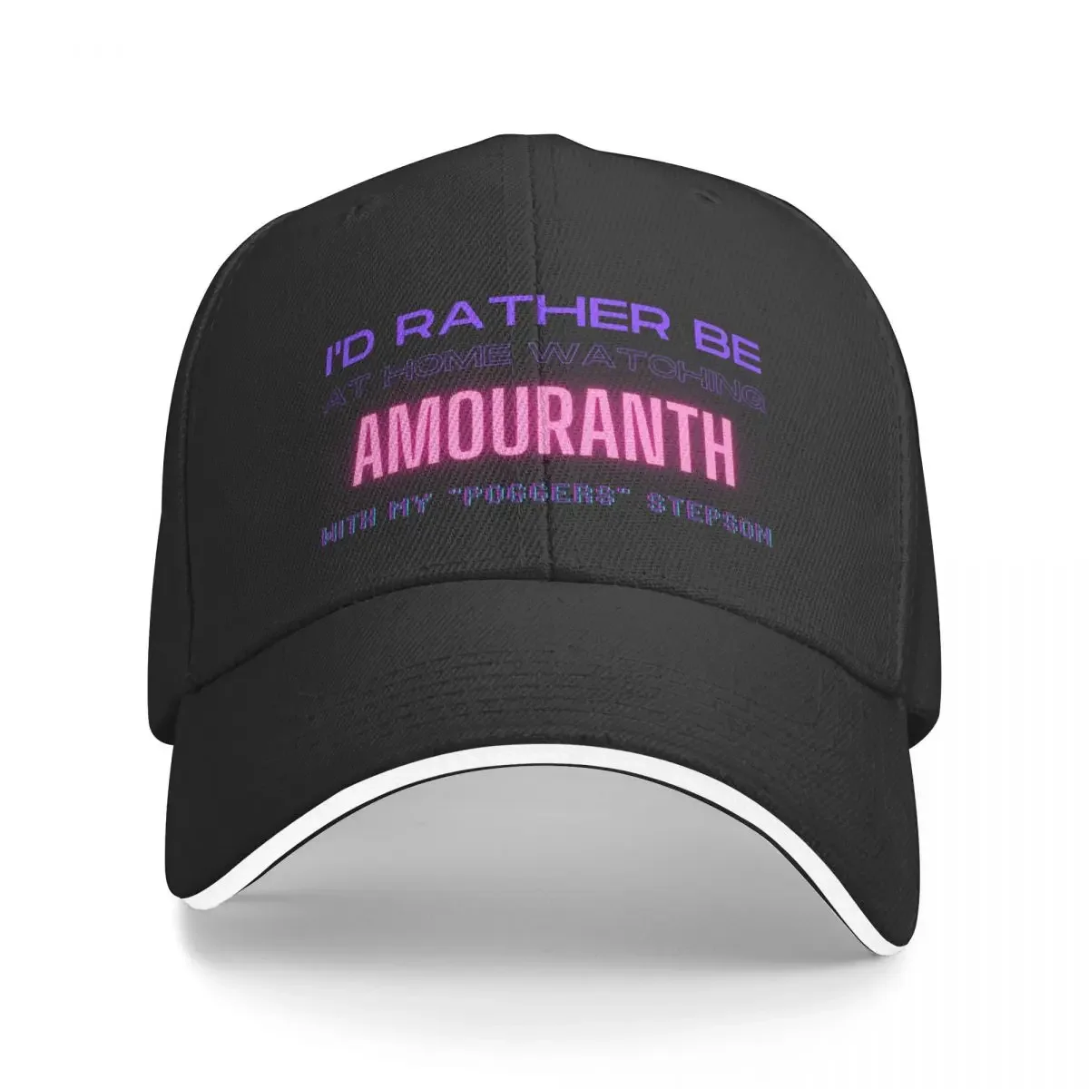 Amouranth poggers stepson twitch youtube content creator Baseball Cap Hat Beach summer hat Caps Women Men's