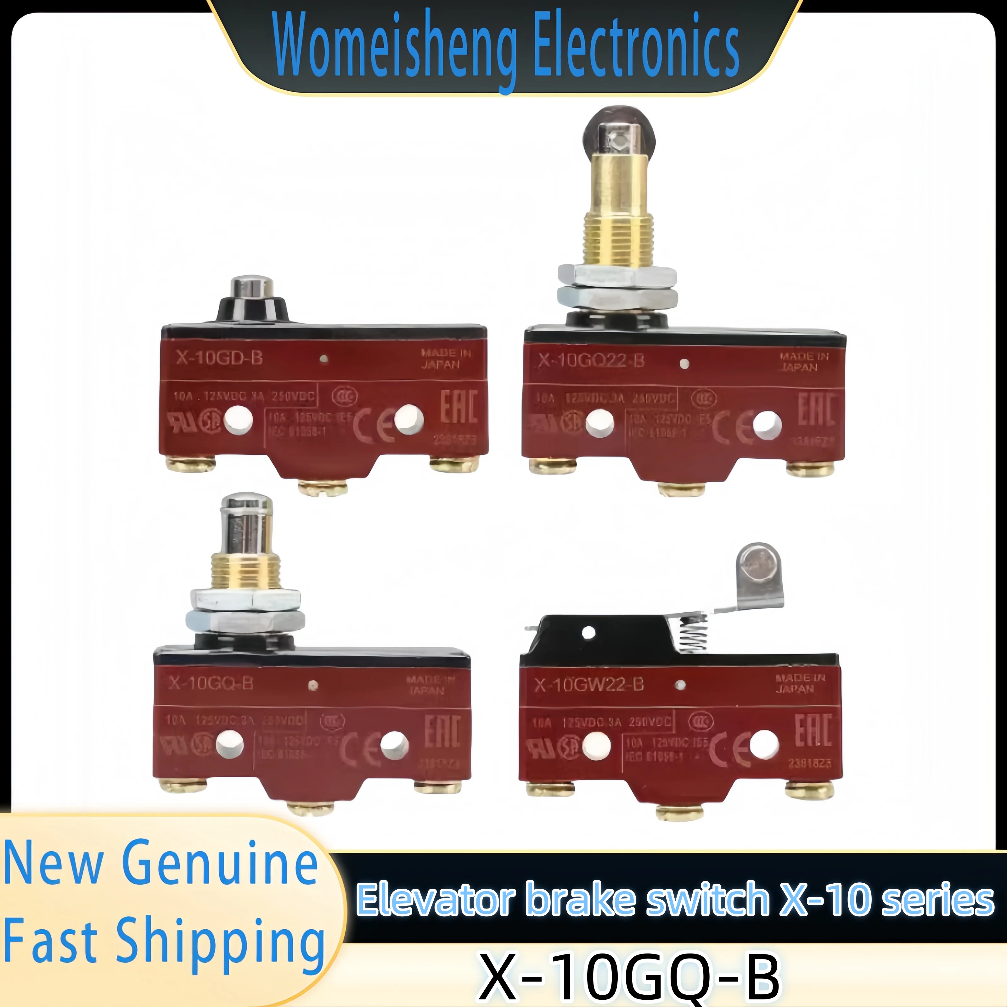 

NEW GENUINE SAFETY ElevATOR GEAR SWITCH X-10GQ-B MICRO SWITCH 1PCS