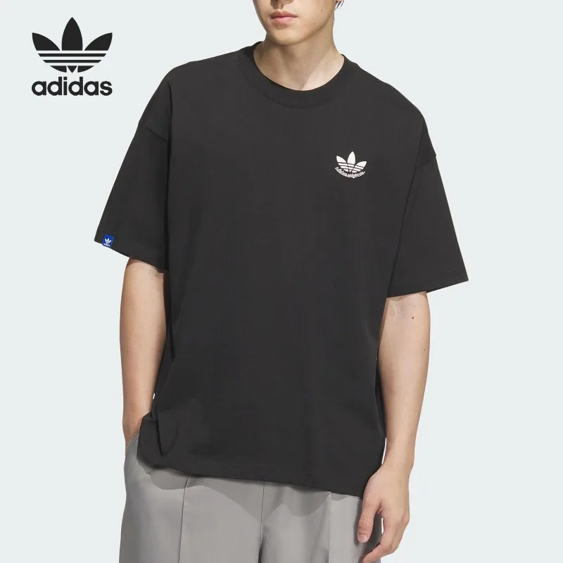 

Adidas Clover Men's Knitted Casual Loose Breathable Short Sleeve JN1669