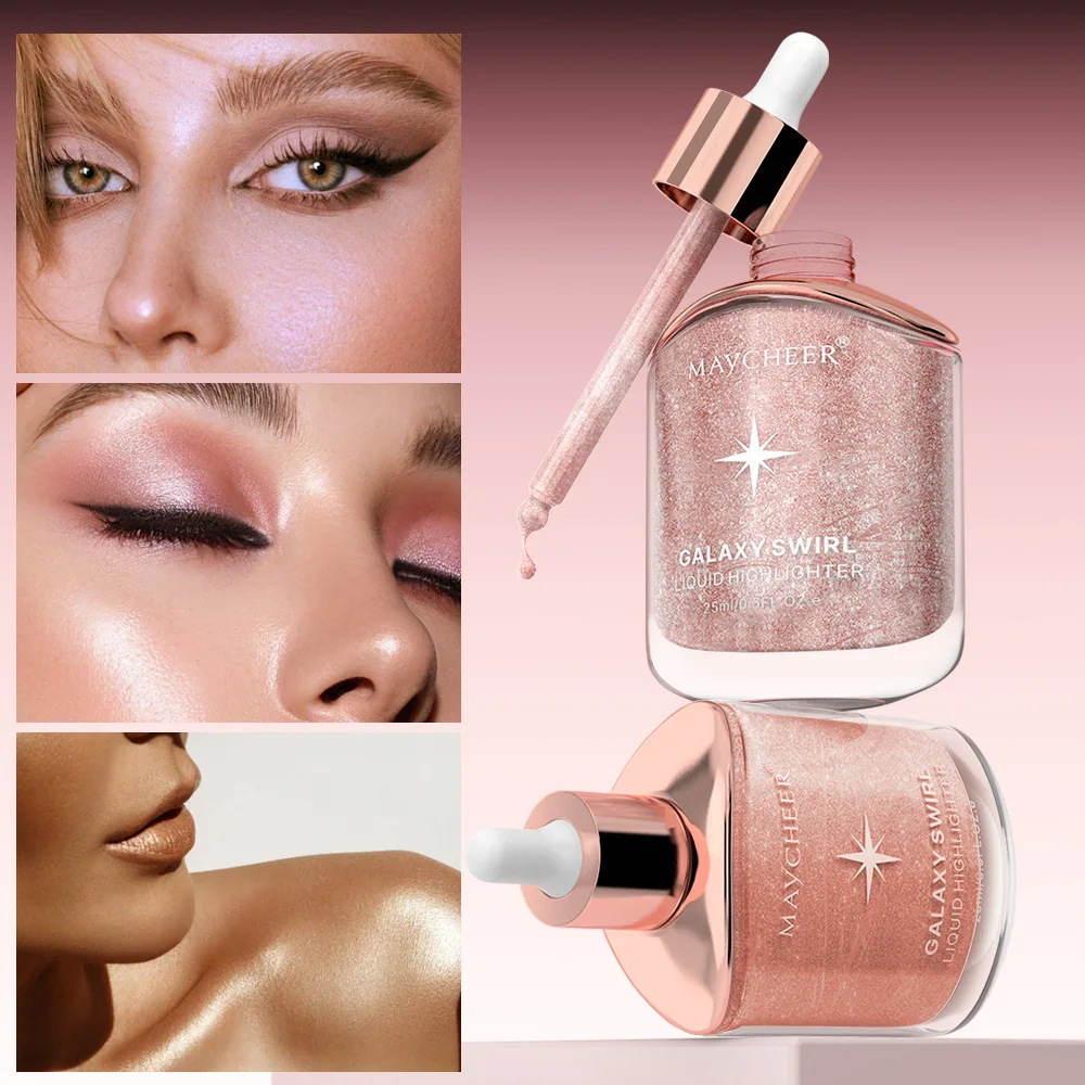 هايلايتر سائل جالاكسي، تفتيح وتحيط، مقاوم للماء يدوم طويلاً، مقاوم للعرق، كريم هايلايتر للوجه #2