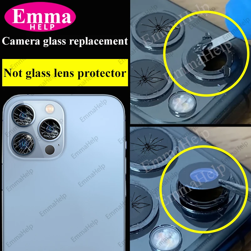 5 Set/pak Cameraglas Voor Iphone 14 Plus Lens Achteruitrijcamera Glazen Lens Met Lijm Voor Iphone 11 12 13 Pro X Xs Max 13Mini