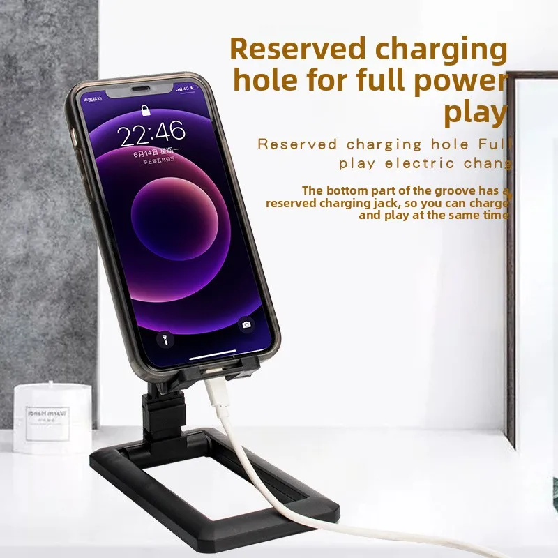 Mobile phone holder, foldable and extendable, desktop lazy, tablet,live streaming, online courses, multi-purpose portable holder