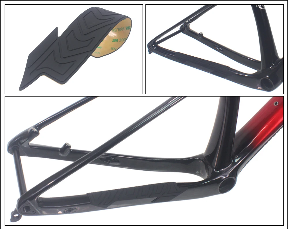 HEPPE Fahrradrahmen Kratzfester Schutzaufkleber MTB Rennrad Anti-Kratz-Aufkleber Fahrrad Silikon Schutz Kettenschutz – Detail 20