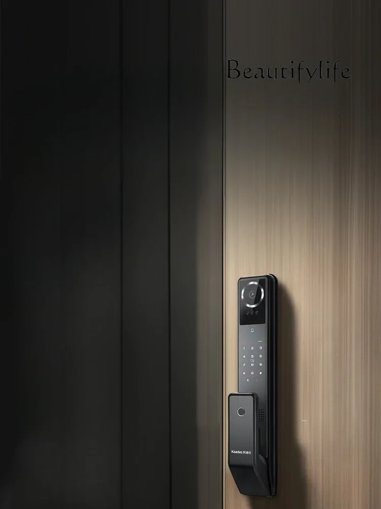 Face Large Screen Cat Eye Household Fingerprint Password Automatic Anti-Theft Electronic Lock Smart Door Lock