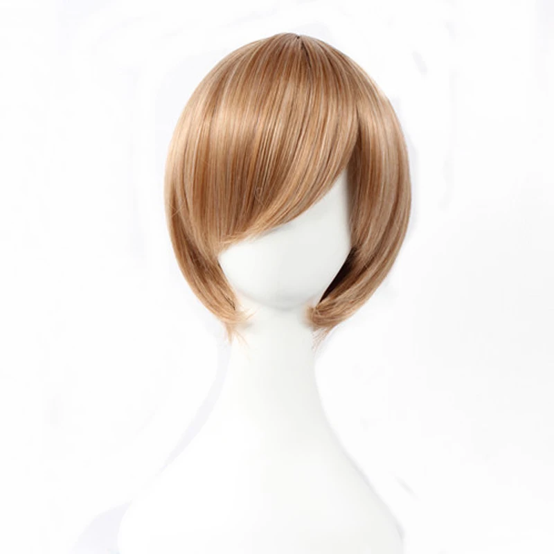 

Anime Death Note Yagami Light Cos Wig Short Brown Heat Resistant Hair Pelucas Cosplay Costume Wigs + Wig Cap