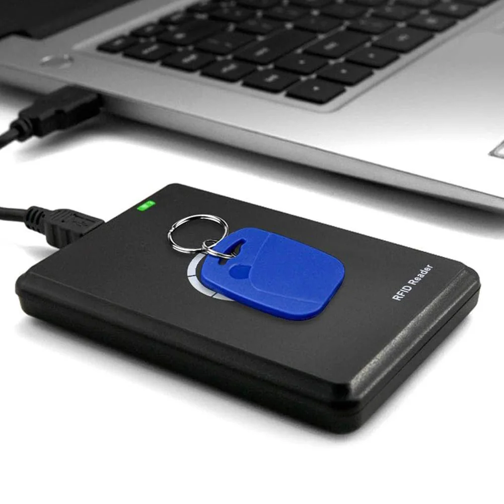 RFID Reader Writer 13.56MHz/125KHz/250KHz 125KHz Card Duplicator Free Software NFC Tag Replicator Door Access Control System