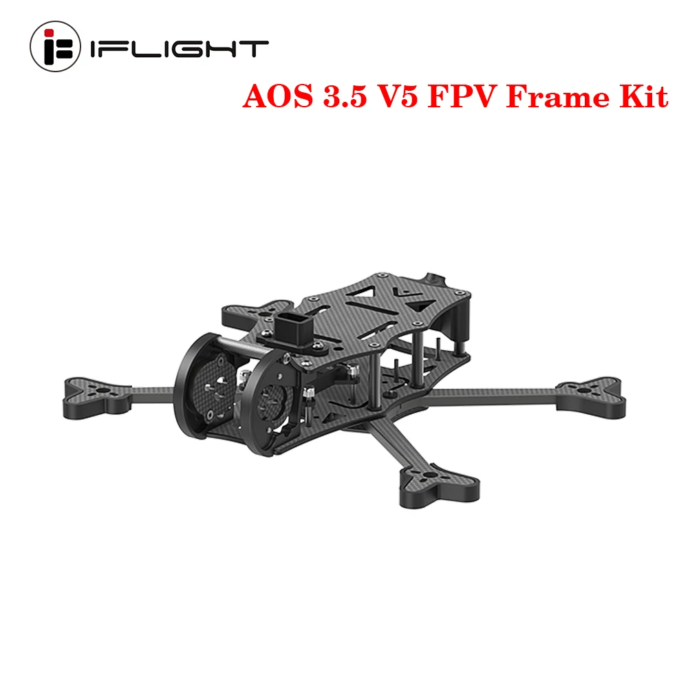 

IFlight AOS 3.5 V5 O3 FPV Frame Kit with 4mm arm FPV Frame For O3 Air Unit HD Carbon Fiber Quadcopter Frame Kit