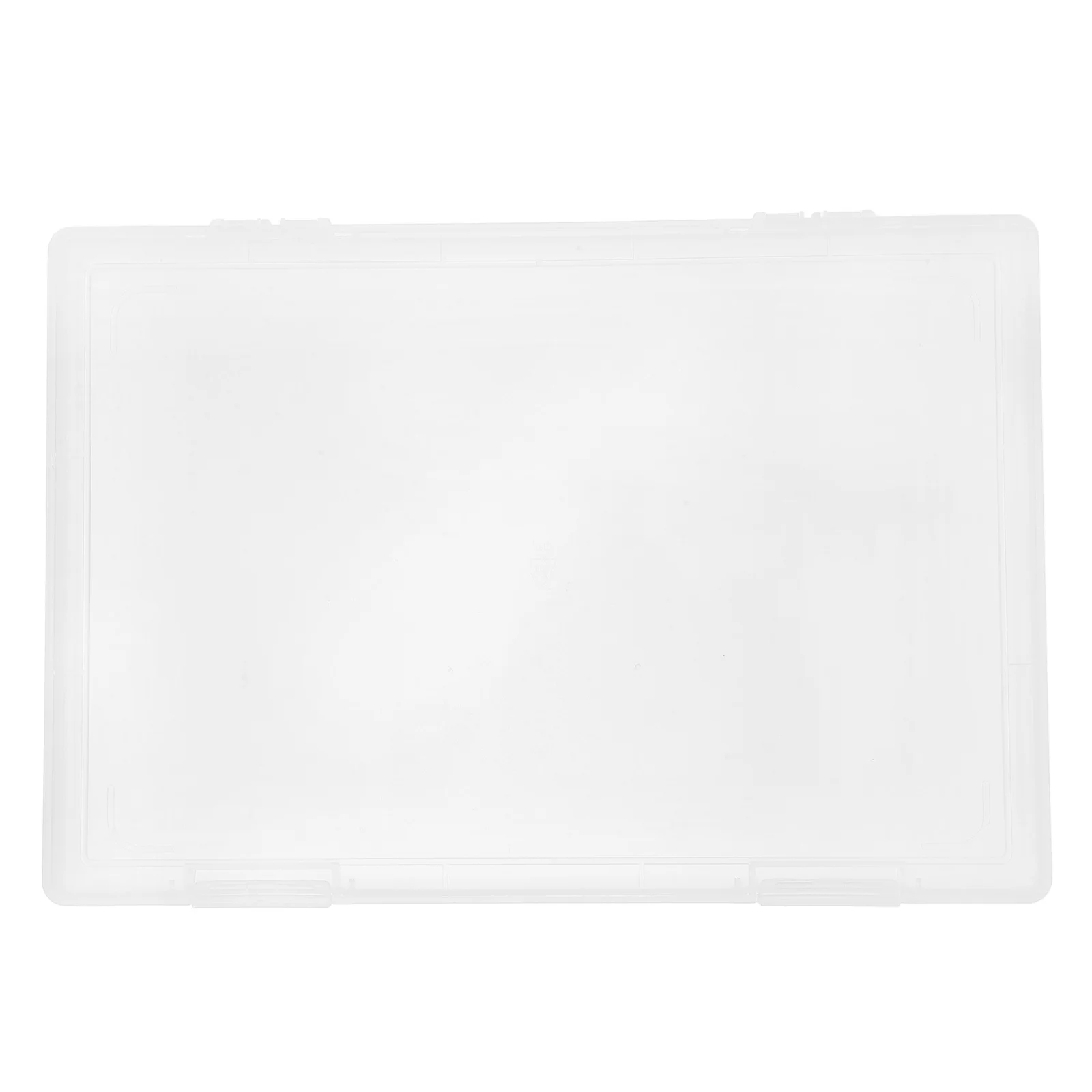 Contenitore per documenti in plastica trasparente da 2 pezzi, contenitore per documenti, carta, con coperchio, antipolvere, resistente all'umidità, per ufficio