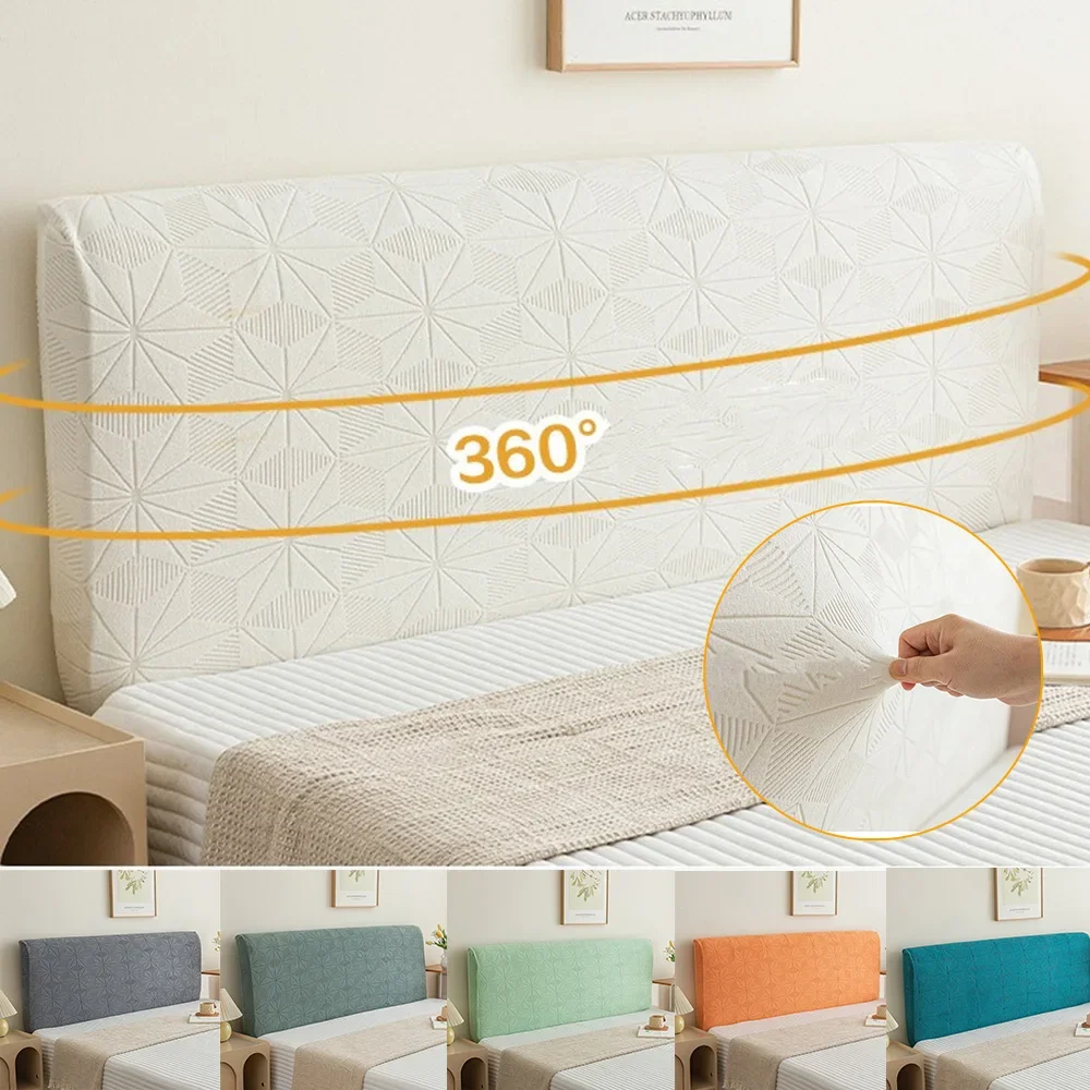 1PC Dustproof Bed Cover, Soft Touch, Headboard Cover, Back Protection, Elastic, All Inclusive, Fashionable, Home Supplies