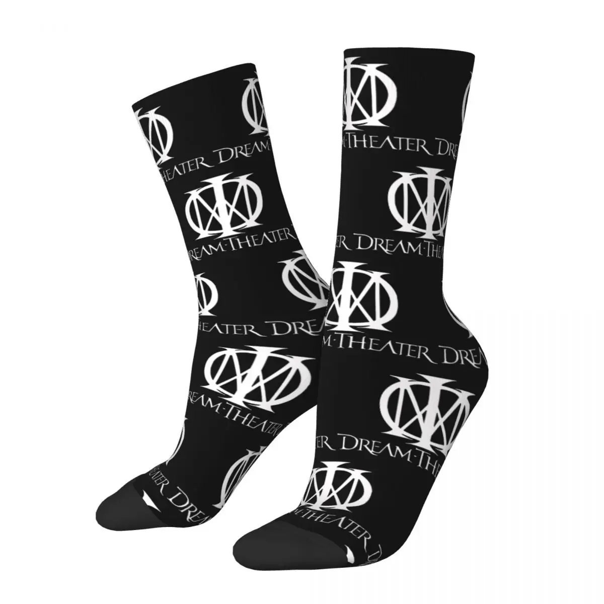 Dream Theater America Music Band Socks Men Women Casual Socks High Quality Spring Summer Autumn Winter Middle Tube Socks Gift