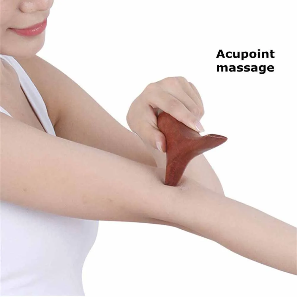 Wood Trigger Point Massage Gua Sha Tools,Professional Lymphatic Drainage Tools,Wood Therapy Massage Tools for Back Leg Hand Face