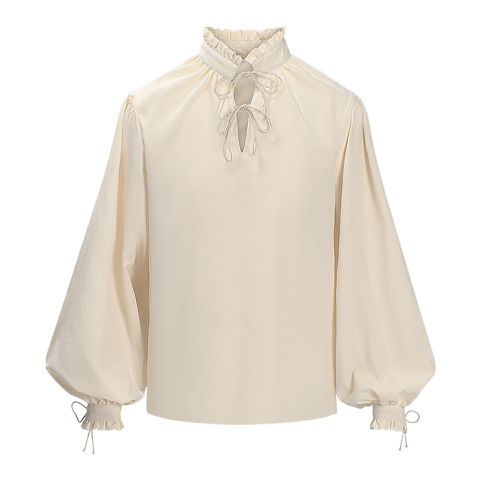 Herren Renaissance Piratenhemd – Medieval Gothic Lace Up Pirate Shirt Bewertung und Preis