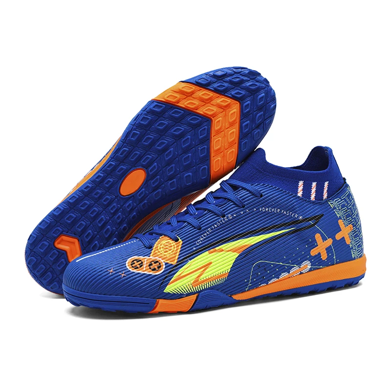 

New Men Soccer Shoes Cleats Outdoor Sport Adult Football Boots Breathable Match Long Spikes Comfortable Training Non Slip