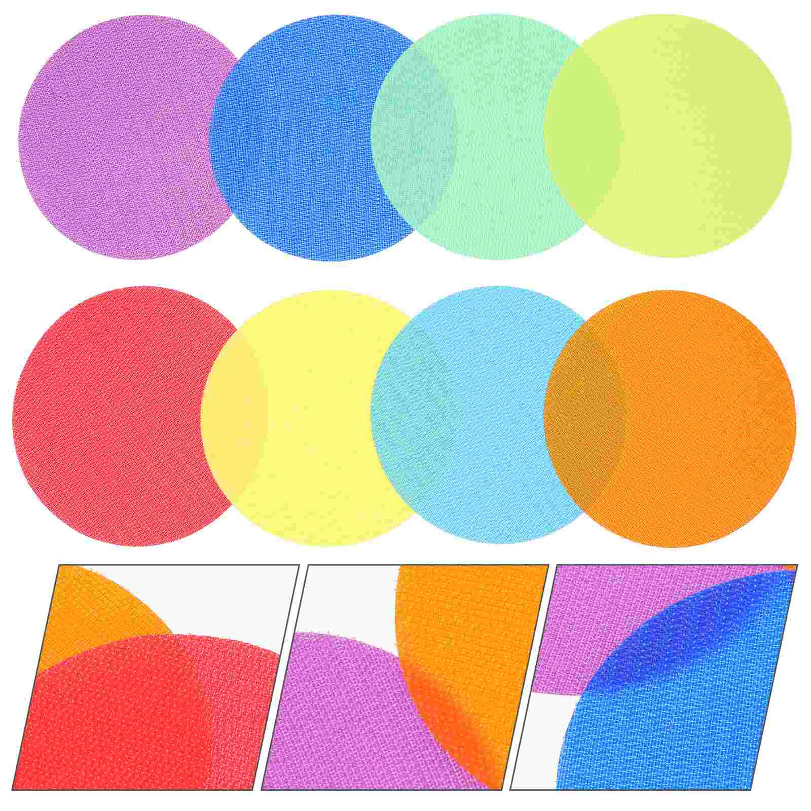

36 Pcs Round Area Rug Classroom Carpet Dots for Game Learning Toys The Circle Markers Nylon Toddler Activities Student Spot