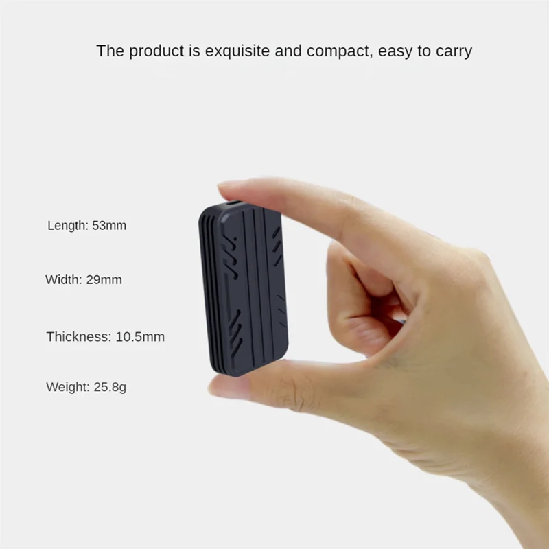 

M.2 Nvme SATA SSD External Enclosure Type-C USB3.1 Gen2 10Gbps SSD Case Black For SSD 2230-X59A