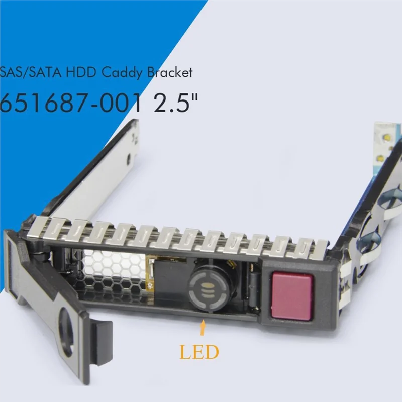 Moda 2,5 polegadas SFF SAS SATA HDD Bandeja Caddy 651687 -001 para HP G8 Gen8/G9 DL380P 651699   DL360P 651699 -001 ML350E ML310E