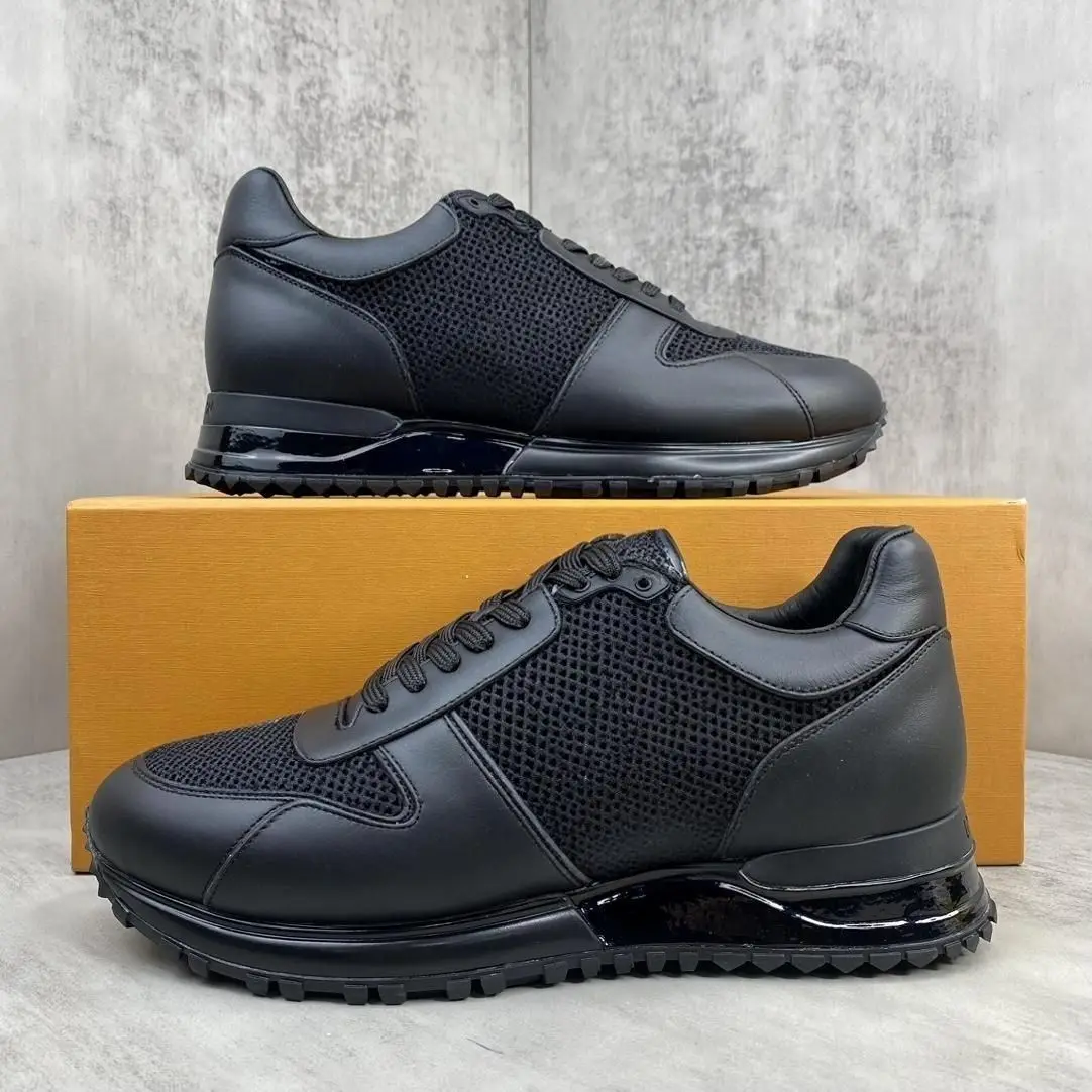 Unisex Solid Black Splicing Breathable Sports Casual Shoes, Anti-slip Serrated Thick Sole Lightweight Outdoor Walking Commute Shoes