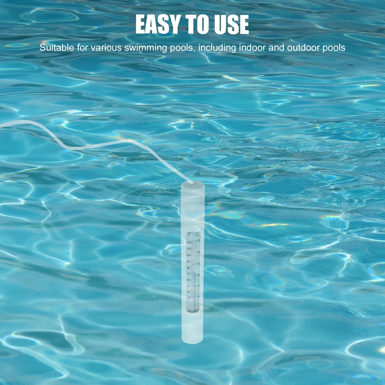 

Pool Thermometer Floating Type Accurate Water Temperature Measuring Tool for Indoor Outdoor Pools Spas Ponds Maintenance Safety