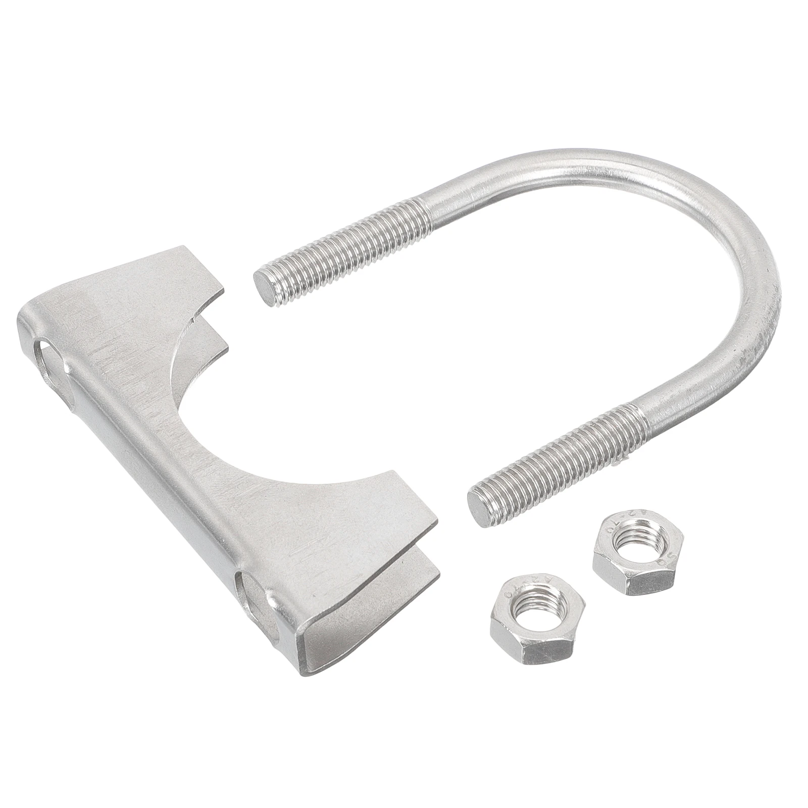 

Exhaust Pipe Clamp for Motorbike Repair Stainless Steel U Bolt Tailpipe Hoop Muffler Clip Auto Leak Free High Hardness Long Life