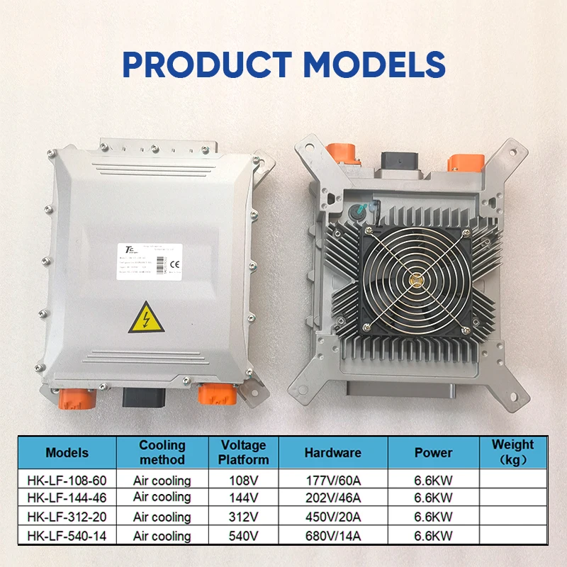 6.6kW TC Elcon Charger 72V 84V 96V 144V 312V 540V Lithium LifePO4 Battery Charger AC 110/220V On EV Camper Van Zero Motorcycle