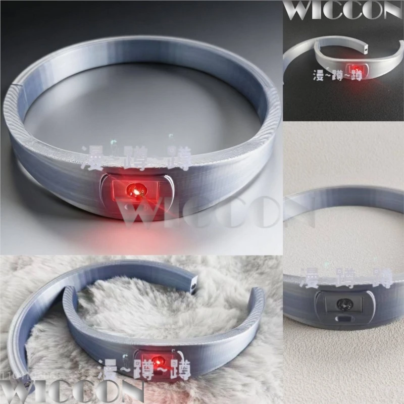 

Колье-чокер Battle Royale, красное, светящееся, для косплея по аниме-играм, серебряное, аксессуар для женщин и мужчин, для Хэллоуина, вечеринок, ролевых игр