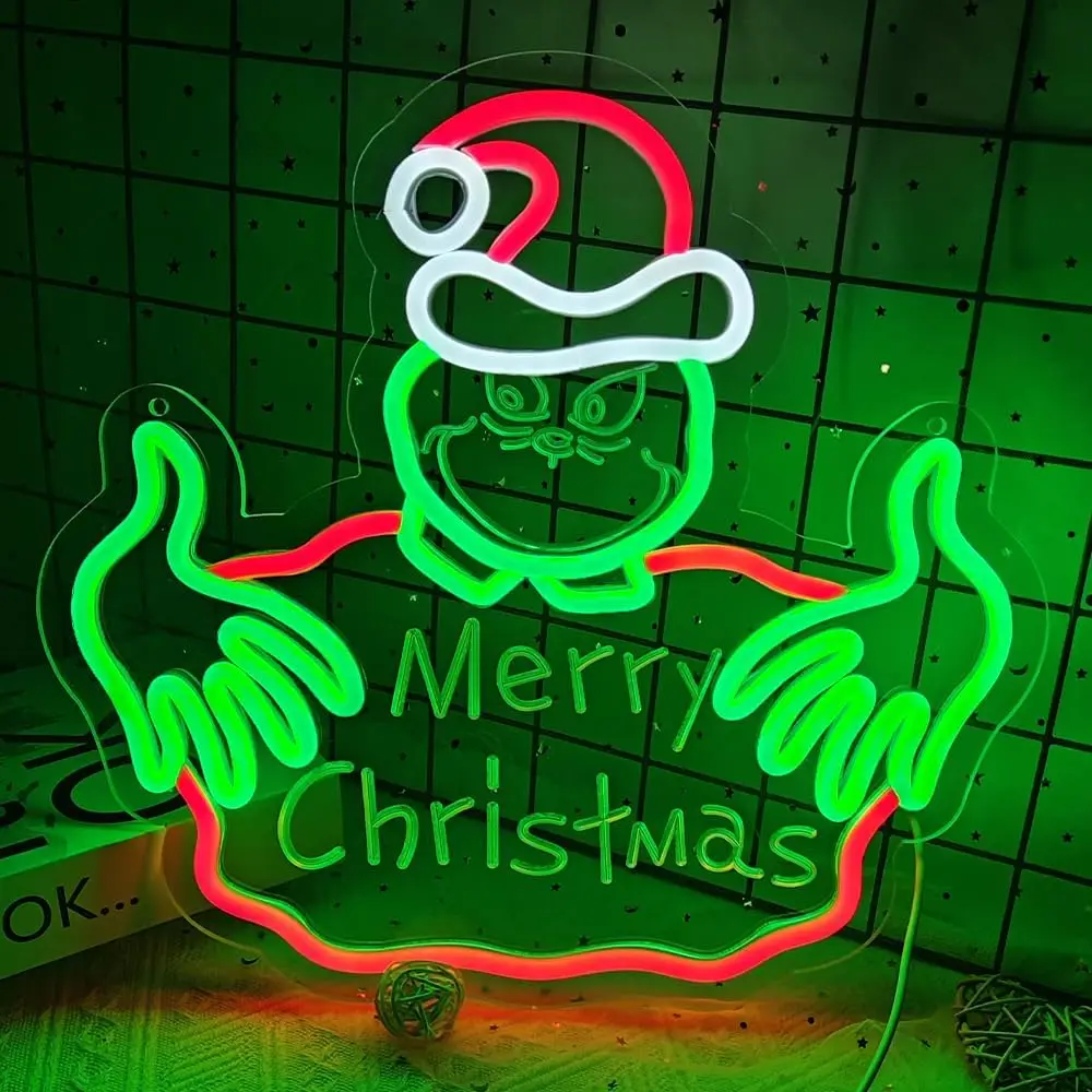 メリークリスマス-ネオンサイン-壁飾り-led-ネオンライトサイン-パーティー-クリスマス-ウィンドウ-ウィンター-クリスマスデコレーション-ドア-室内装飾