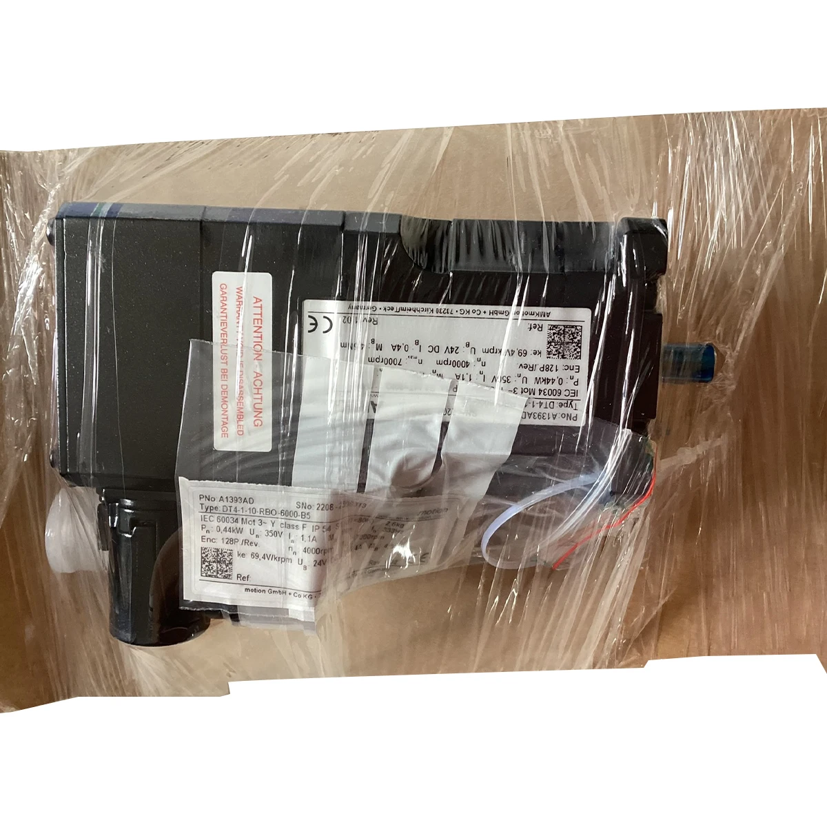 Nuevo y 100% A1393AD DT4-1-10RBO-6000-B5 A-M-K serie Dt4 servomotor de alto par