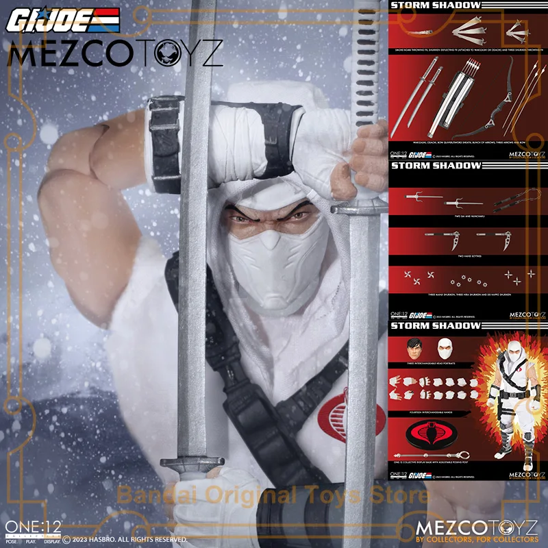 100% Original Movable Movie Model Toys Collectibles MEZCO ONE:12 COLLECTIVE G.I. Joe: Storm Shadow