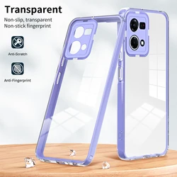 3 IN 1 Full Shockproof Phone Case For OPPO Reno 8 7 4G 5G Clear Transparent Back Cover