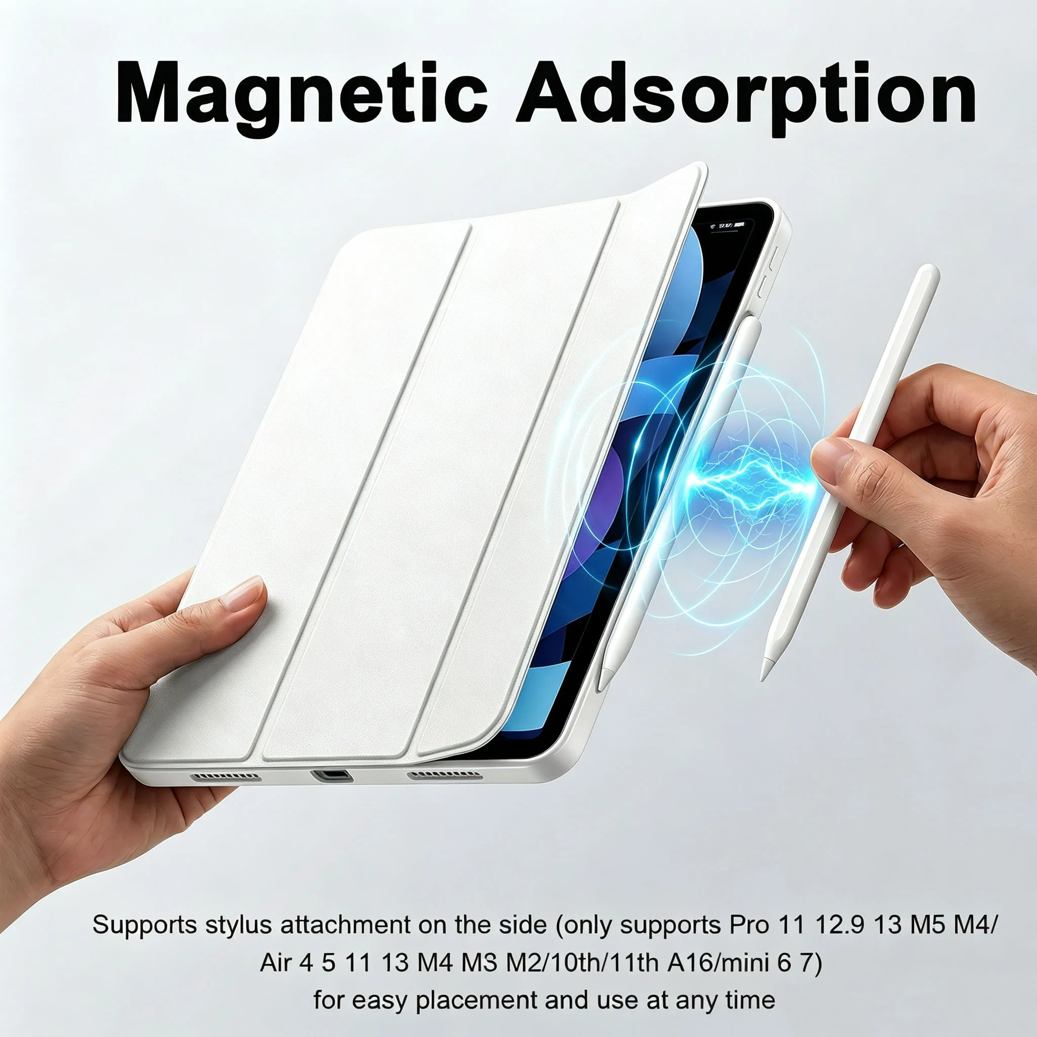 Case For iPad 11th A16 Air 11 M4 2026 M3 M2 5 4 10 9 9th 10th Generation Pro 13 M5 12.9 Mini 7 6 A17 10.9 2025 Cover Accessories