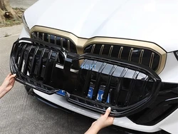Car Styling Front Hood Racing Grille Rear View Mirror Tail Wing Spoiler Fog Light Window Insect Net For BMW 5 Series G60 2024 +