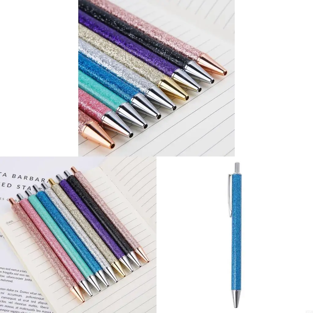 

M5TB Luxury Bling Metal Ballpoint Pen 1.0mm Glitter Oil Pens Office Supplies Sch