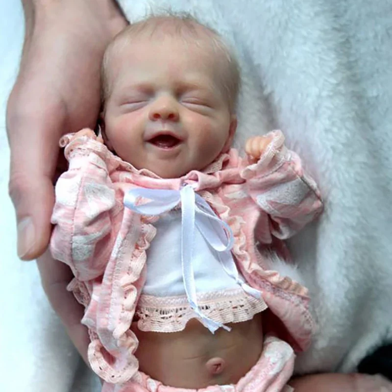 11inch Reborn Doll Kit Salia with Signature Unfinished Mini Doll Parts Reborn Blank Doll Kit with Body and Eyes