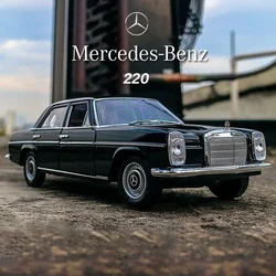 WELLY 1:24 Mercedes Benz 220 Alloy Classic Car Model Simulation Diecast Metal Toy Vehicle Car Model Collection Children Toy Gift