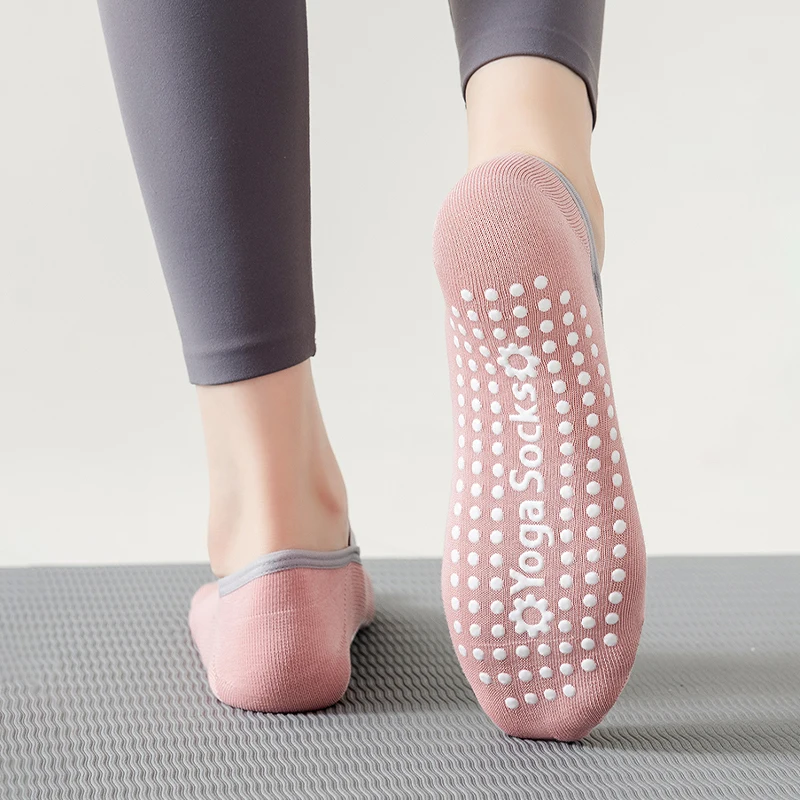 Yoga Socks For Women Nylon Pure Cotton Non Slip Section Bandage Sports Ballet Dance Sock Moisture Absorption Perspiration image 3