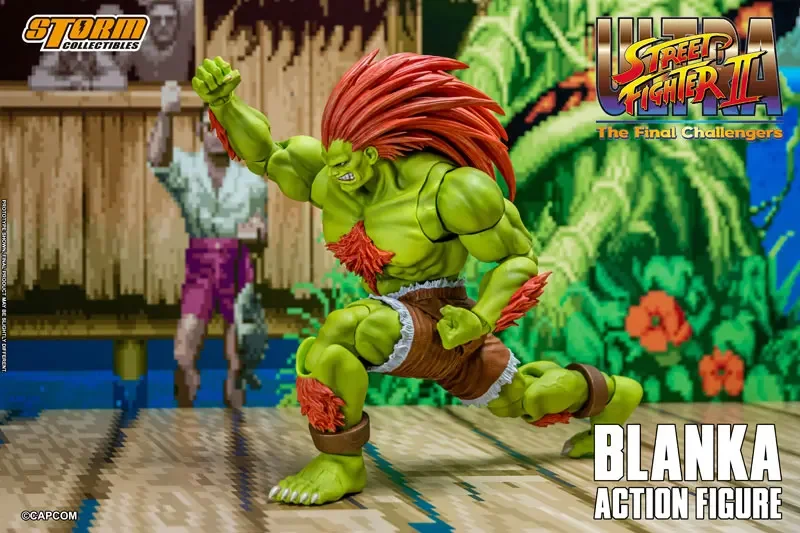 100%Original Storm Toys 1/12 Ultra Street Fighter II The Final Challengers Blanka Action Movie Figure Toys Collectible Model